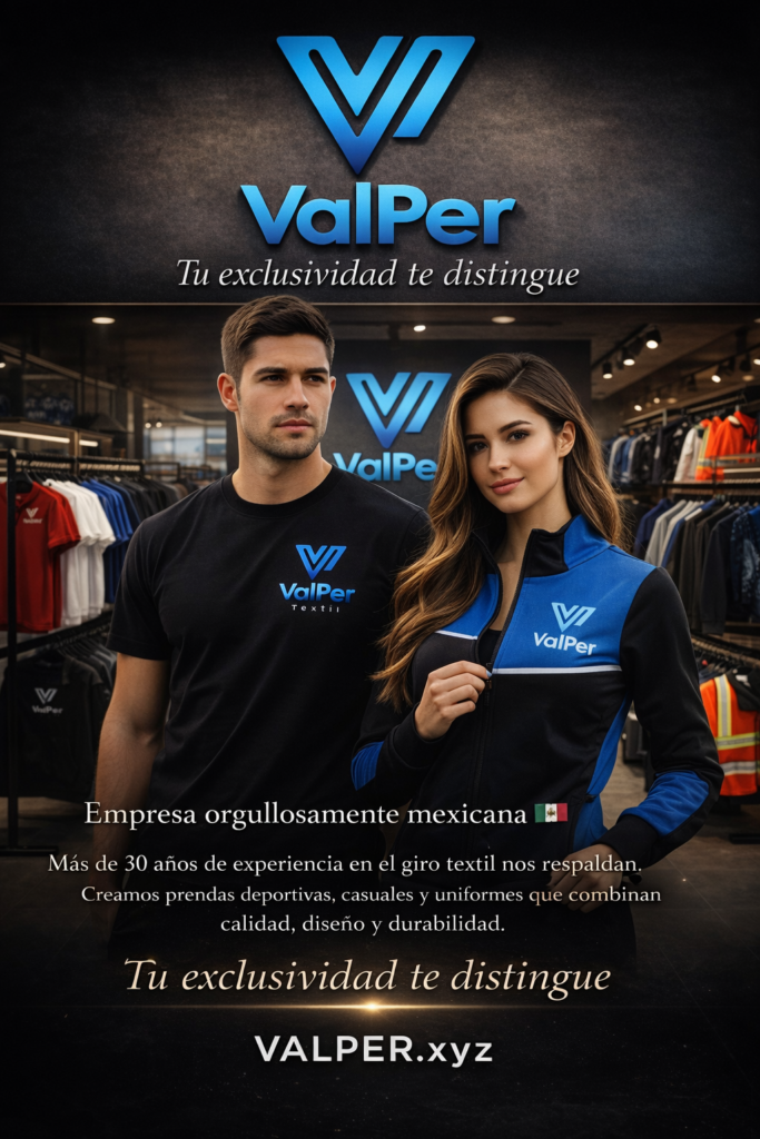 ValPer 
Guadalajara Jalisco
ropa casual y deportiva
uniformes escolares institucionales
playeras
